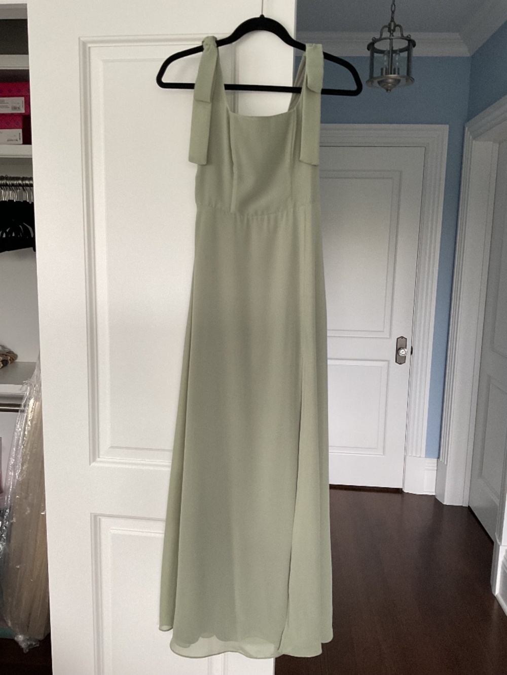 Vow’d weddings city chiffon maple dress in sage green